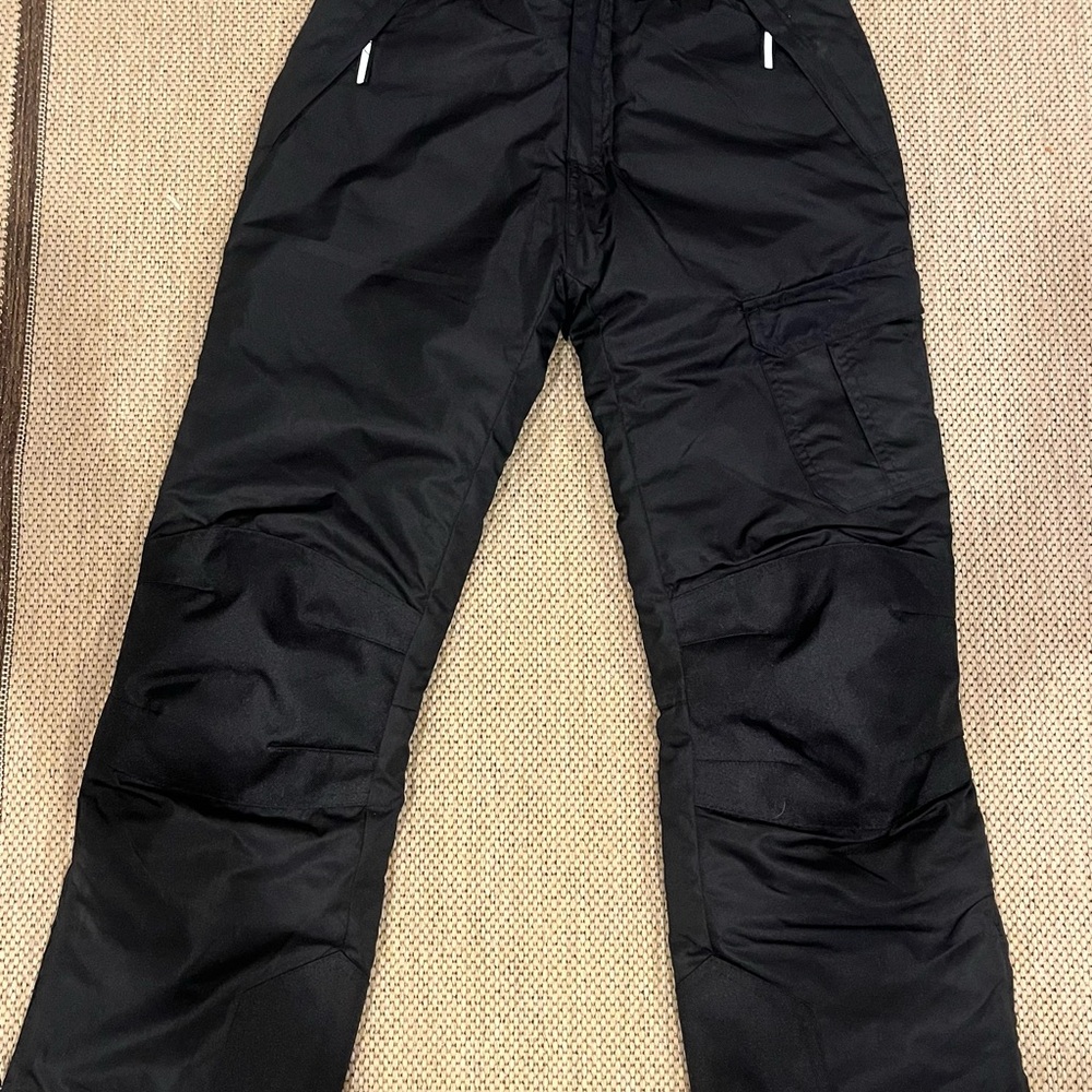 Boys Black Snow Pants